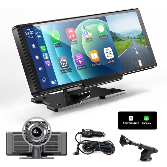 CarPlay and Android Auto Screen Car DashCam - Picture 1 of 6